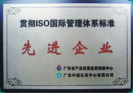 ISO國際慣例體系標準先進企業(yè)
